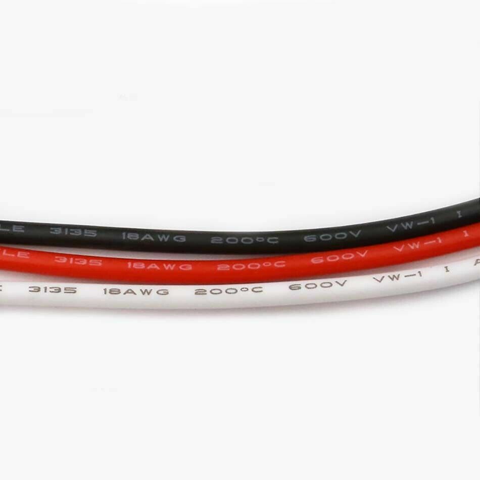 UL3135 18/20/22AWG Stranded Wire Red or Black Ultra soft silicone power cord
