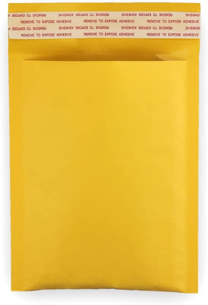 Size #0 Kraft Bubble Mailers 7.5 x 10 Inches – Self-Sealing Bulk Pack