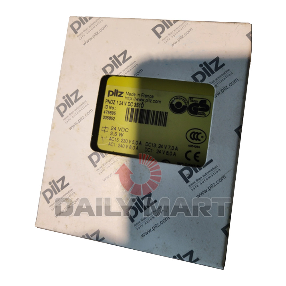 New In Box PILZ 1 24VDC 3S10 475695 100VDC Safety Relay