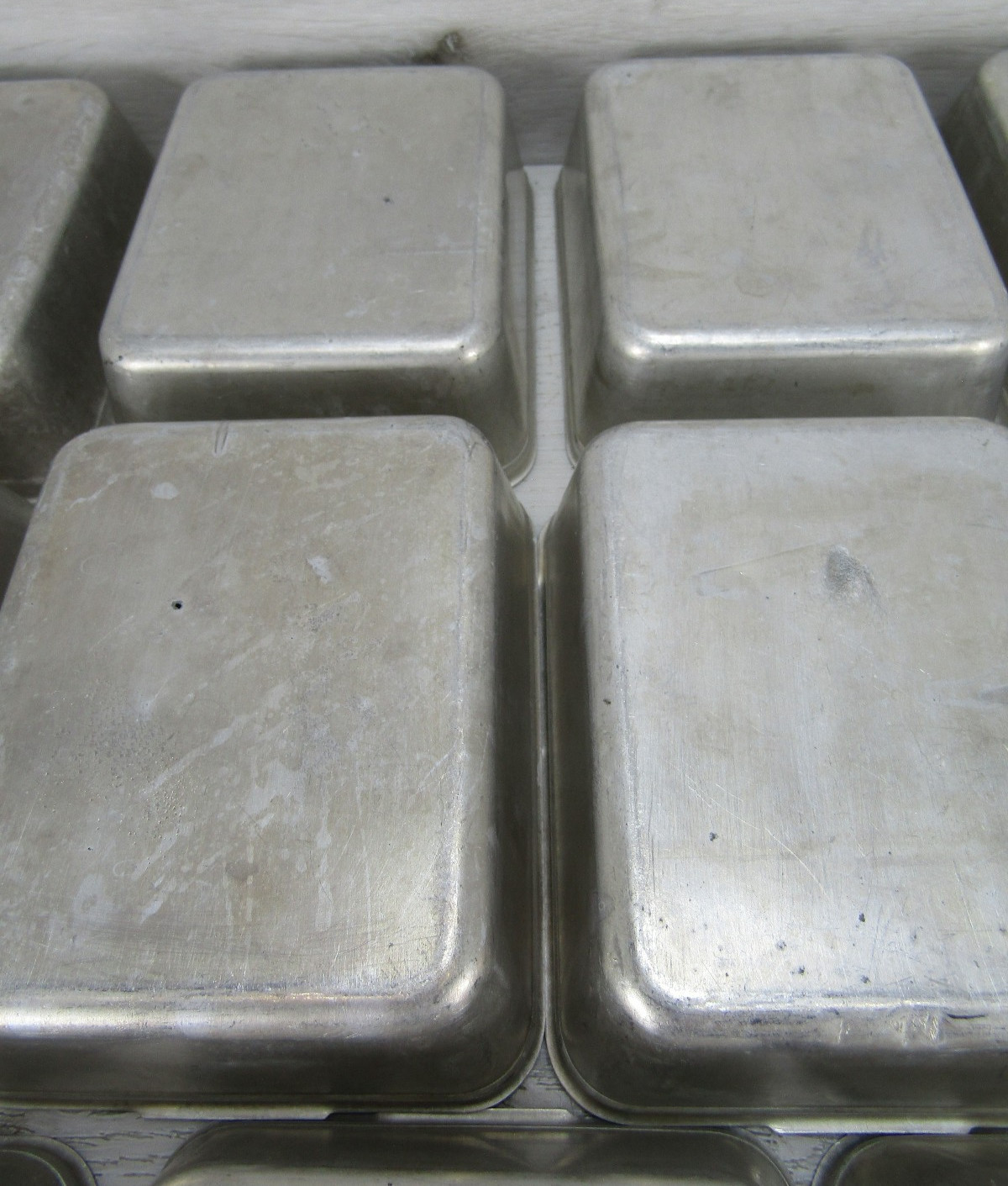 (11 PC) 5.25″x 4.38″ x 1.75″ Metal STORAGE SMALL PARTS CONTAINER STACKABLE
