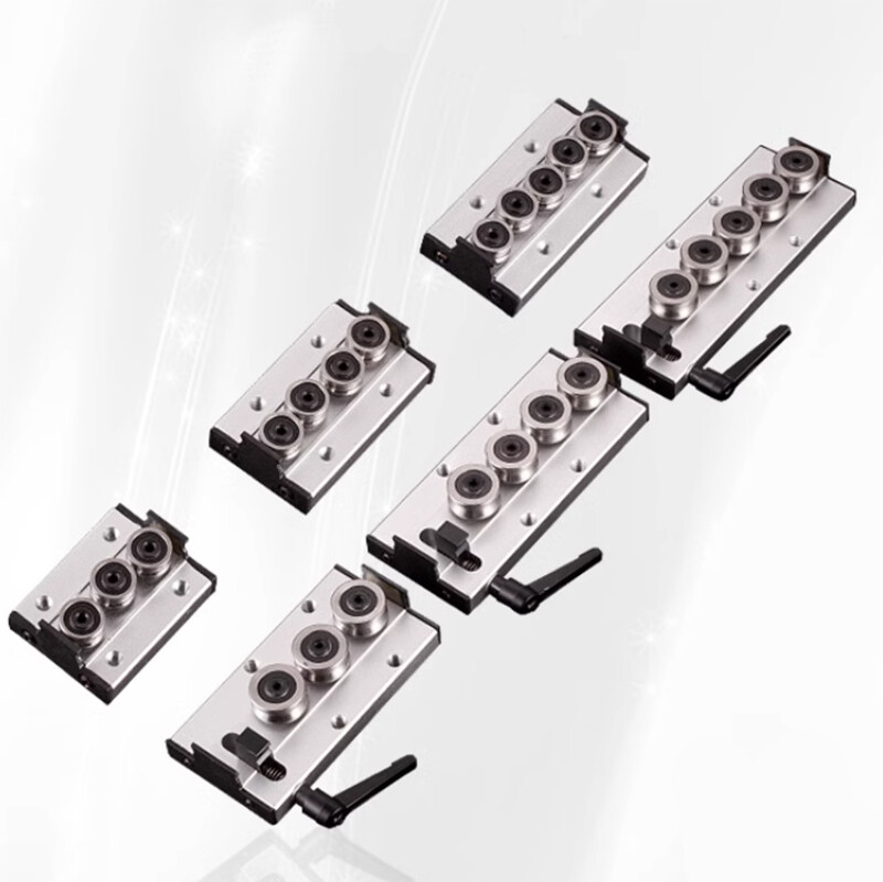 Built-In Dual-Axis Linear Rail Guide and Lock Sliders SGB10-SGB35 3/4/5 Wheel
