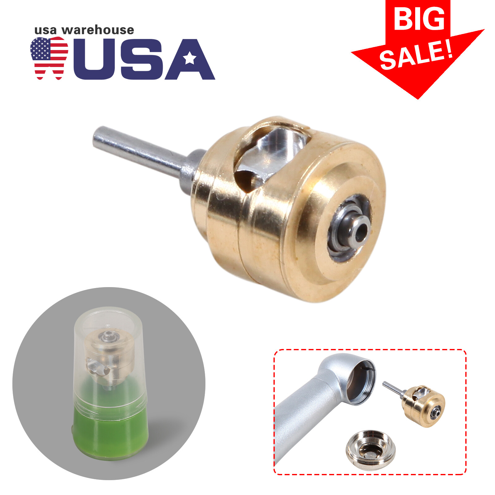 Dental Turbine Cartridge Rotor Fit NSK YBM YDA4 WCA4 High Speed Handpiece