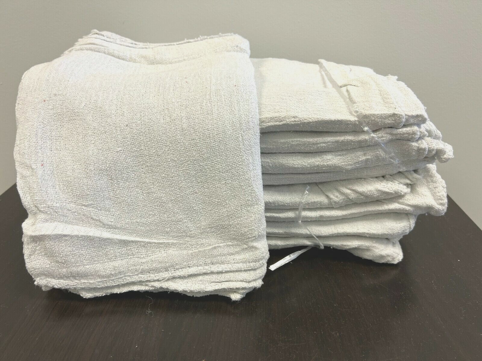 1000 PIECES NEW WHITE INDUSTRIAL SHOP RAGS CLEANING TOWELS 14×14 inches