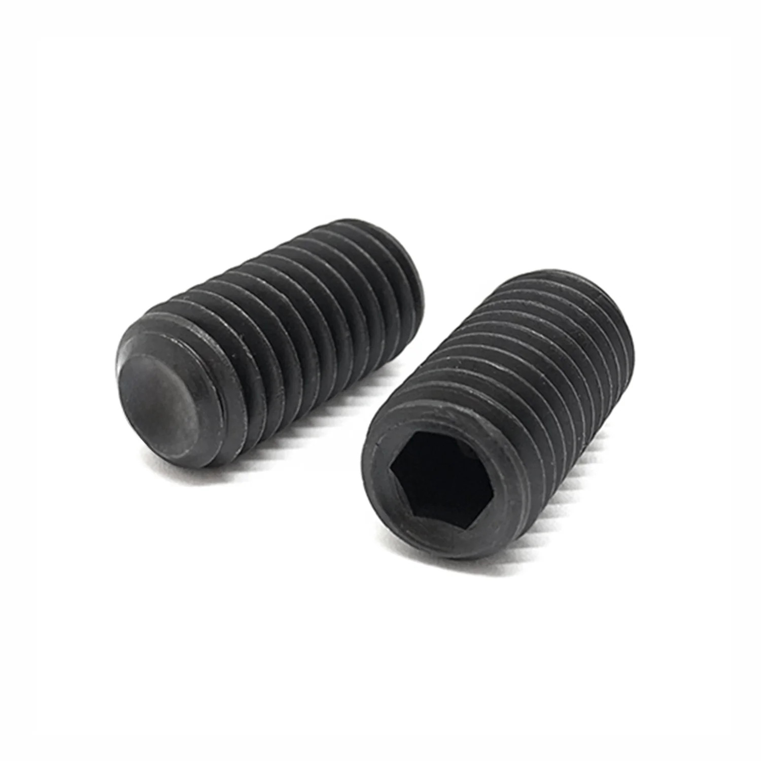 M3-0.50×6 Class 45H Flat Point Allen Socket Set Screws Black Oxide