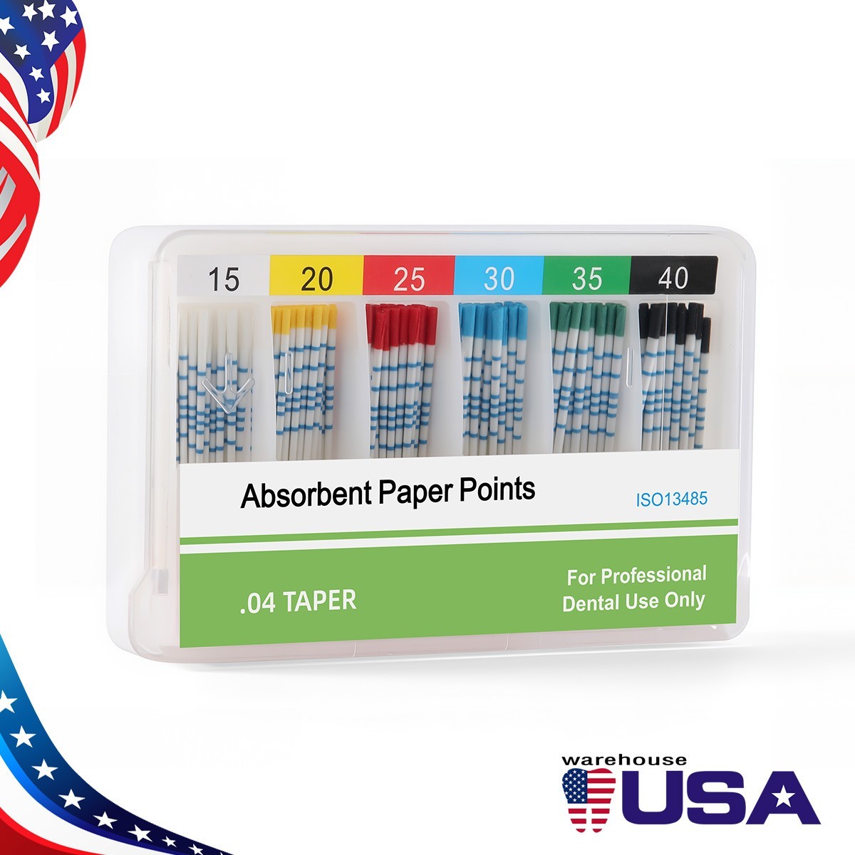 Dental Endodontic Gutta Percha Points/Absorbent Paper Points 0.04/F1 F2 F3 Scale