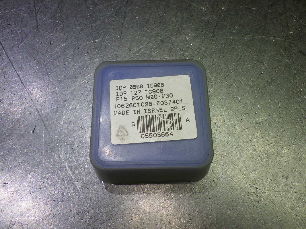 Iscar 1/2″(12.7mm) Carbide Drill Tip Inserts QTY2 IDP 0500/IDP 127 IC908 (LOC331