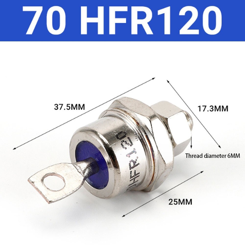 5X 70A 1200V 70HFR120 High Power Rectifier Metal Stud Type Rectifier Diodes US