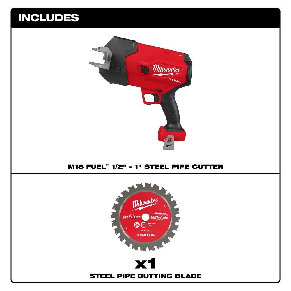 Milwaukee M18 Fuel 1/2 Inch – 1 Inch Steel Pipe Cutter (Bare Tool)