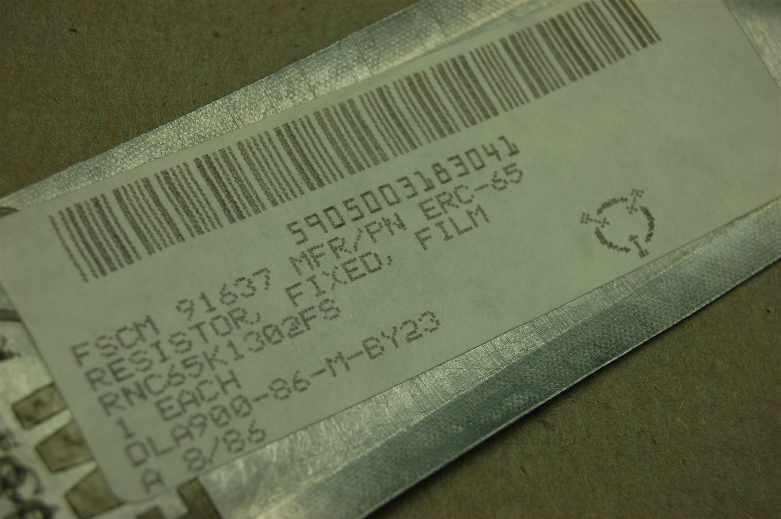 Huge College Lab Lot of 50 Mil-Spec 1% Axial 1/4 Watt Resistors. 13.000 Kilohms.