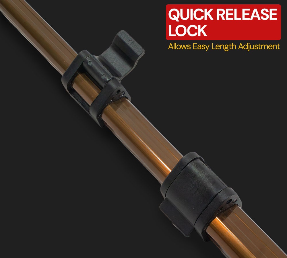 Extendable Truck Bed Cargo Grabber Tool 25″-60″ Telescoping Pole with Y-Hook