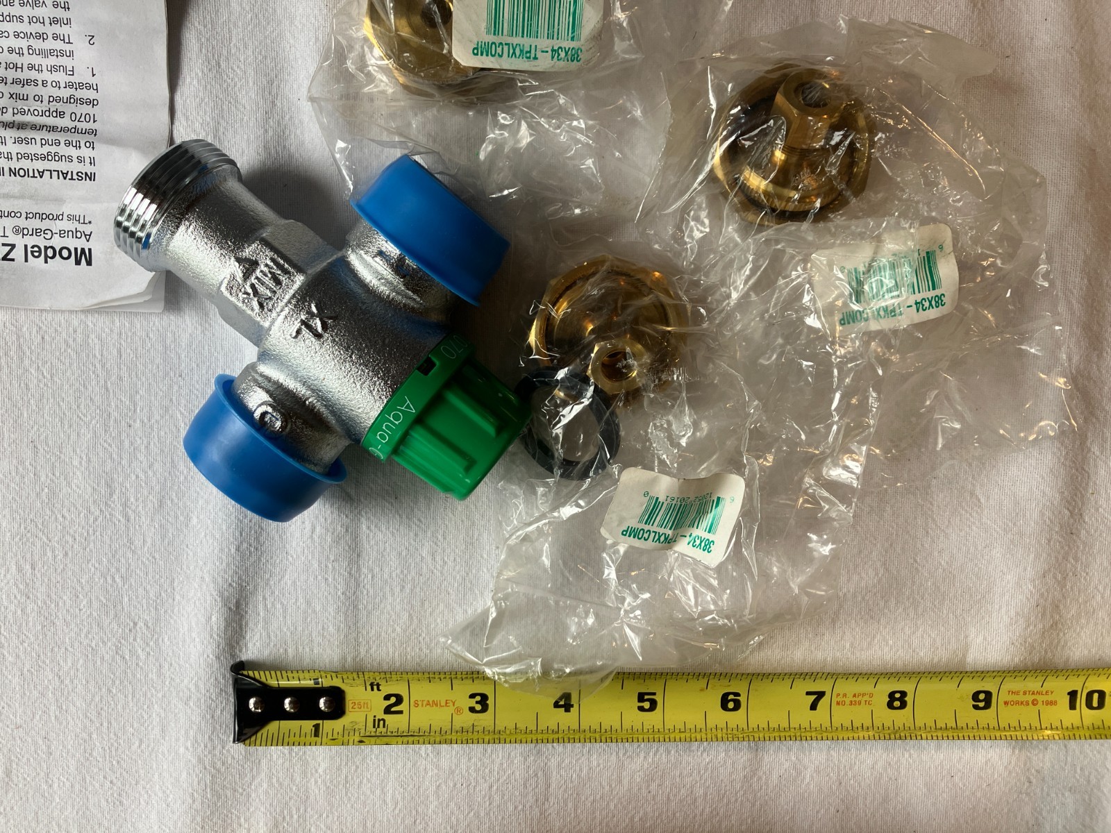 Zurn Wilkins 38-ZW1070XLCOMP 3/8” Aqua-Gard Thermostatic Mixing Valve, 3/8″ Comp