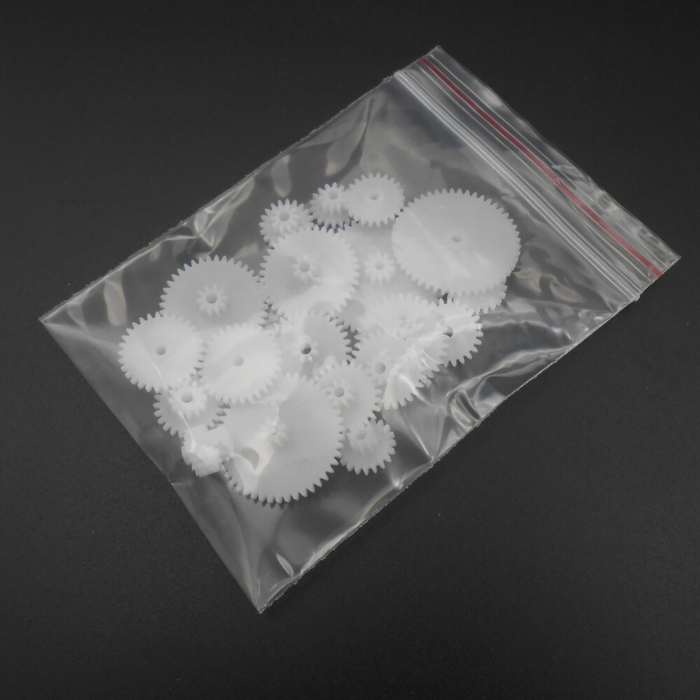 5 Bags X 19 Kinds 19Pcs 0.5Mod Double Gear Reduction Gear Bore 2.05MM 1.95MM 2MM