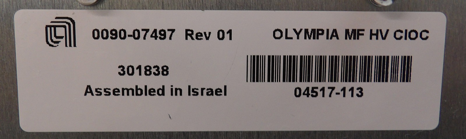 AMAT Applied Materials 0090-07497 Olympia MF HV CIOC Module Working