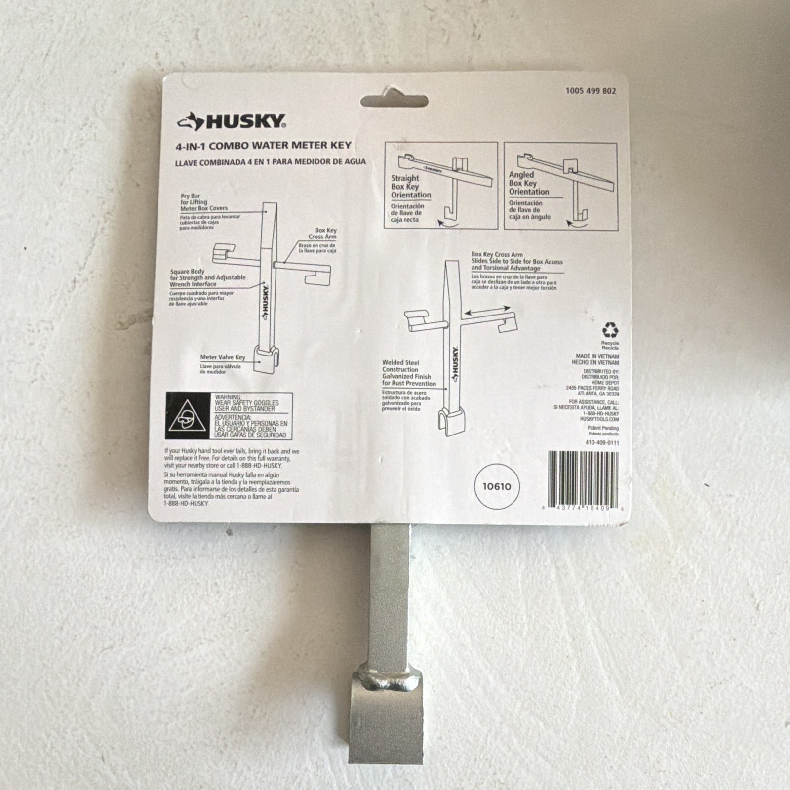 Husky 4 In 1 combo Water Meter Key