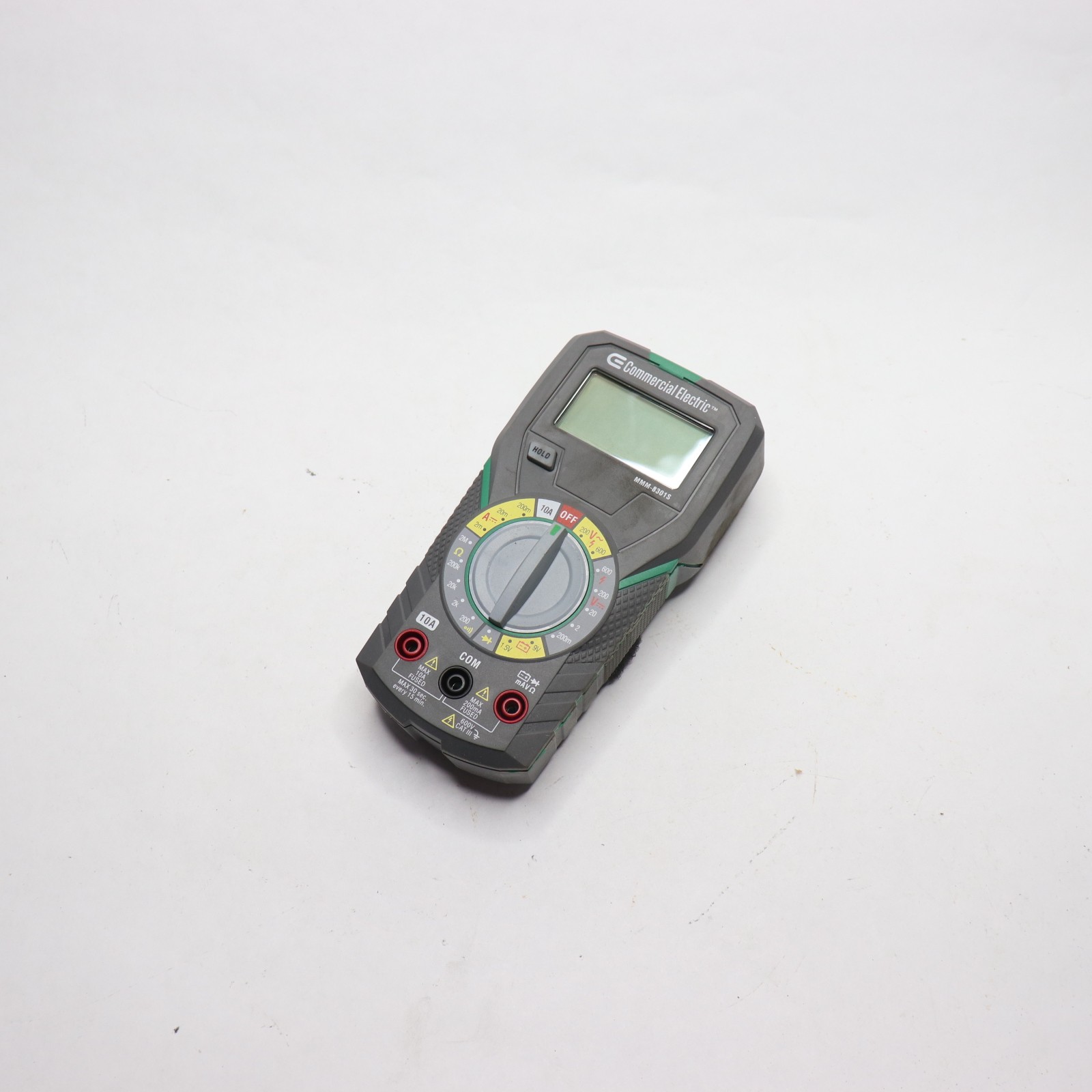 Commercial Electric CE Manual Range Digital Multimeter MMM-8301S – Meter Only