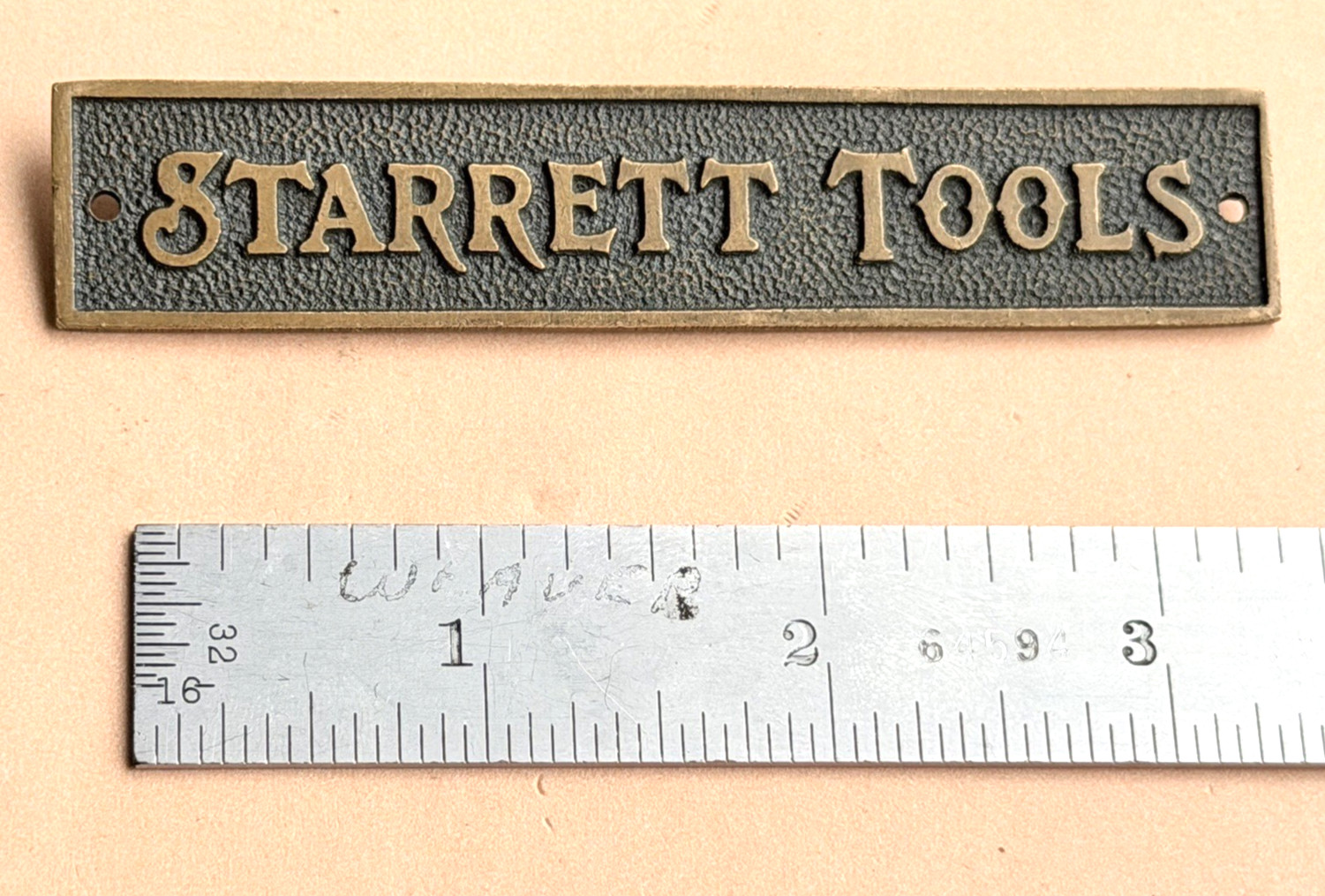 STARRETT No.C604RE-6 6” Long Spring-Tempered Steel Rule W/Inch Grad. USA Made