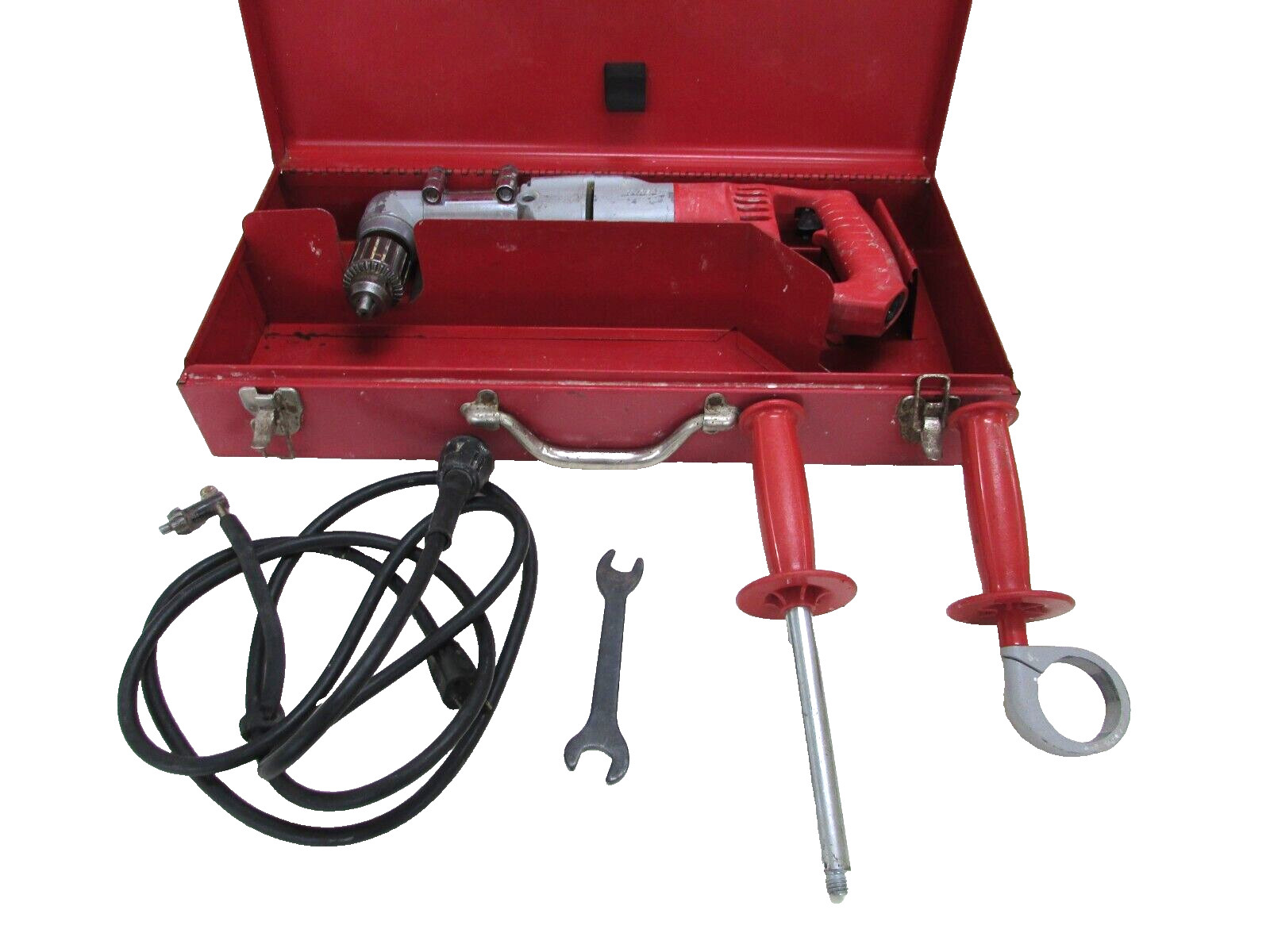 MILWAUKEE HEAVY-DUTY 1/2″ RIGHT ANGLE DRILL No. 1107-1, 120V, 7.0A, 0-500 RPM
