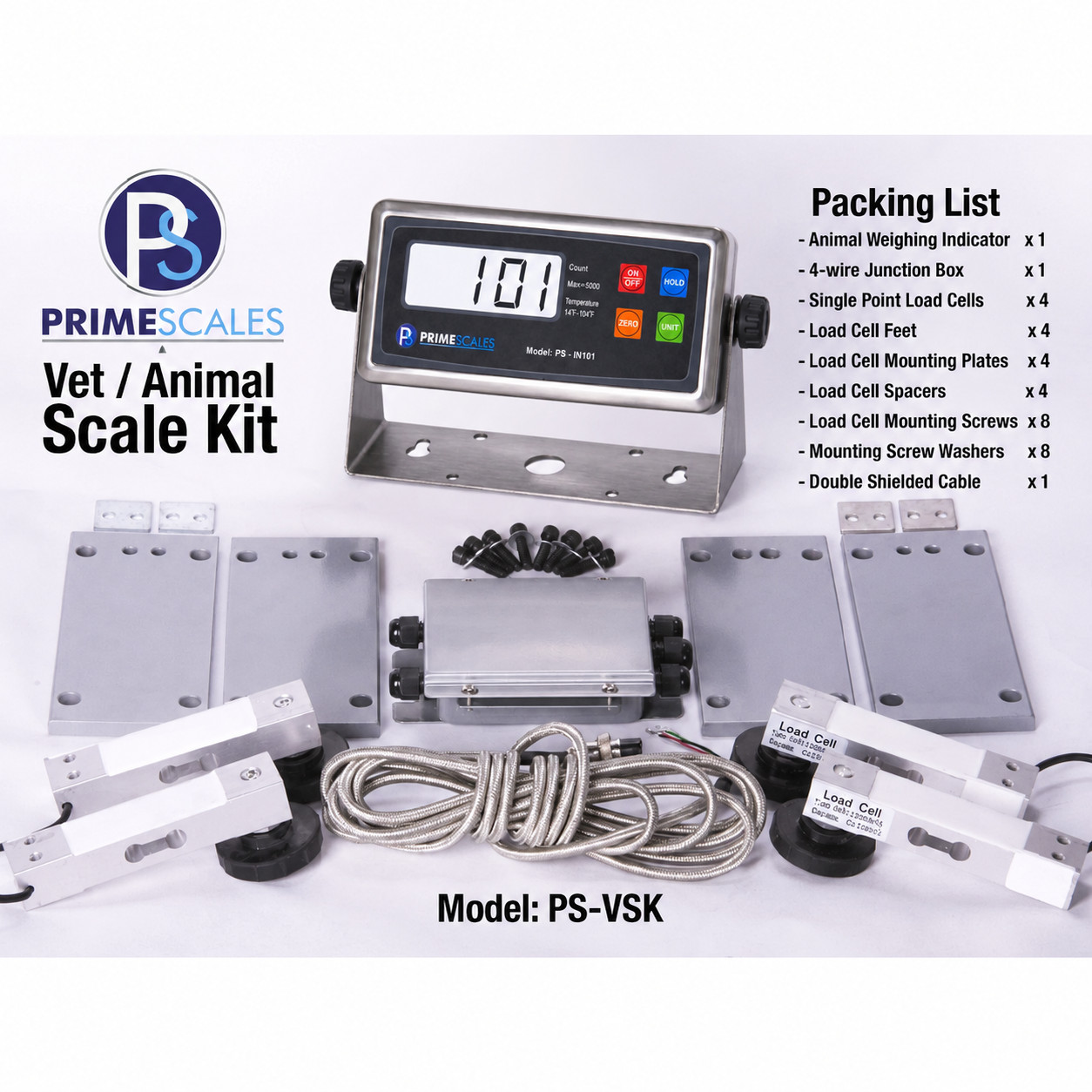 Livestock Scale Kit for Cattle Hogs Sheep Goats Pigs Squeeze Chutes Pallet scale