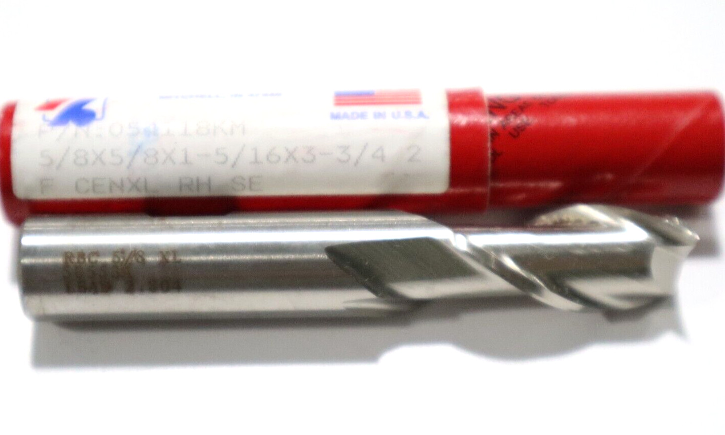 REGAL, 5/8″ 2 FLUTE HSS END MILL, 1-5/16 L.O.C., 3-3/4″ O.A.L. C708