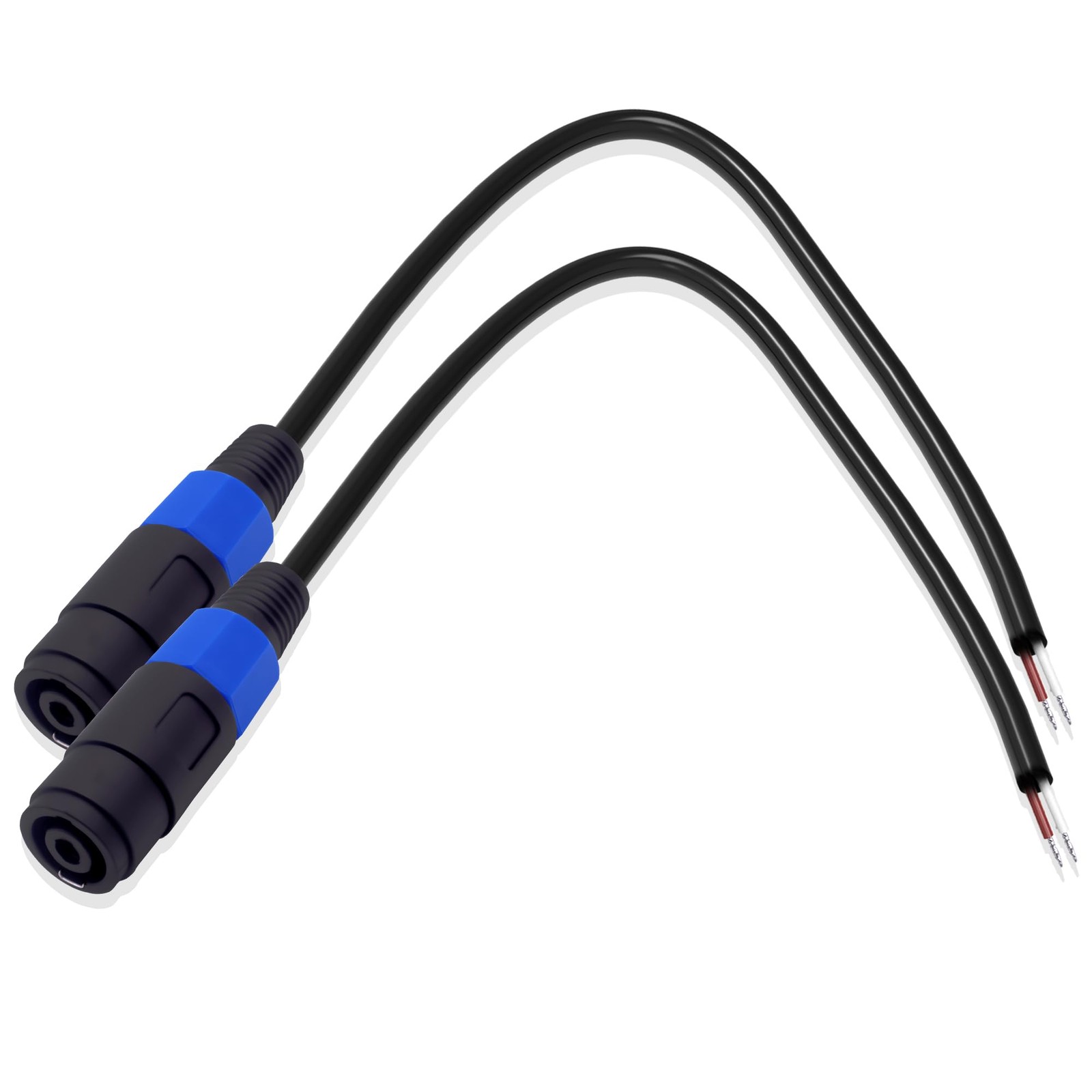 Speakon Speaker Female Bare Wire Cable Open End, Speakon Connector Adapter to