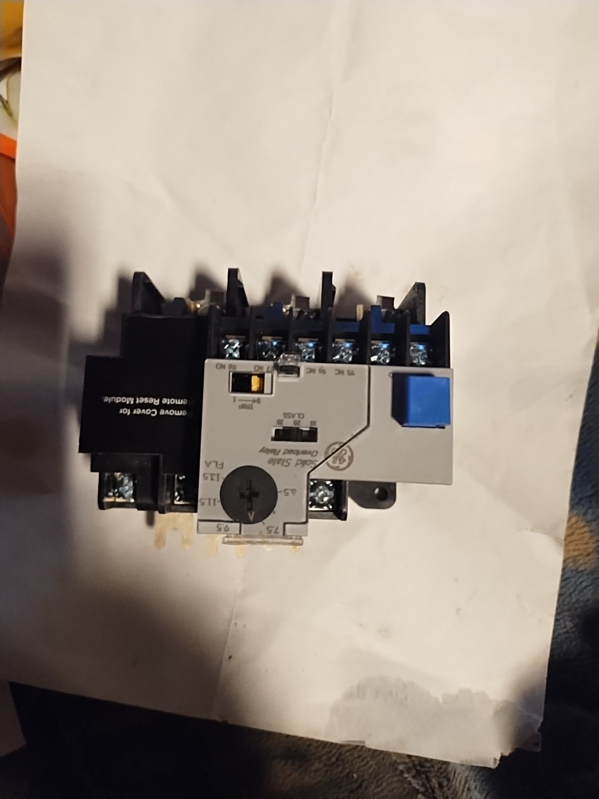 General Electric CR324CXGS Solid State Overload Relay – Black Not In Original Bo