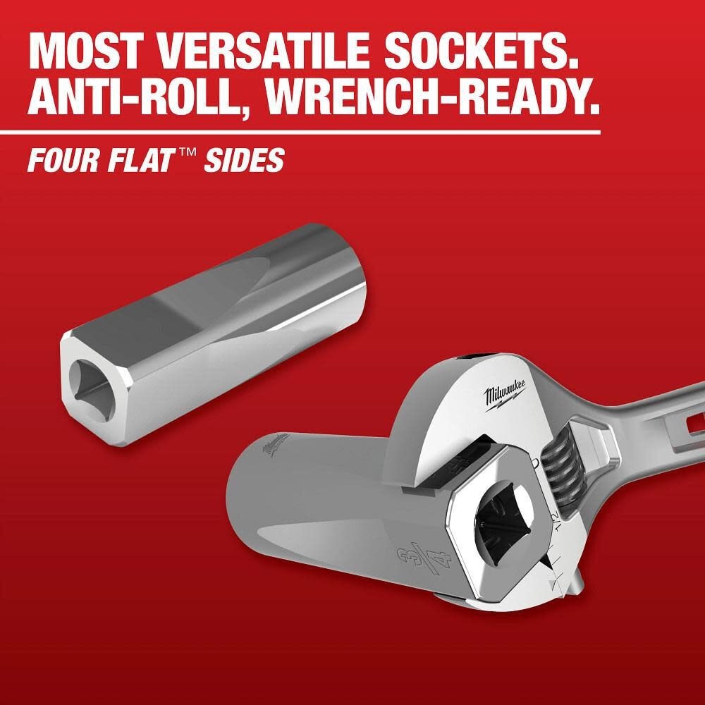 Milwaukee Tool 45-34-0117 3/8 In. Drive 17Mm Metric 6-Point Deep Socket With