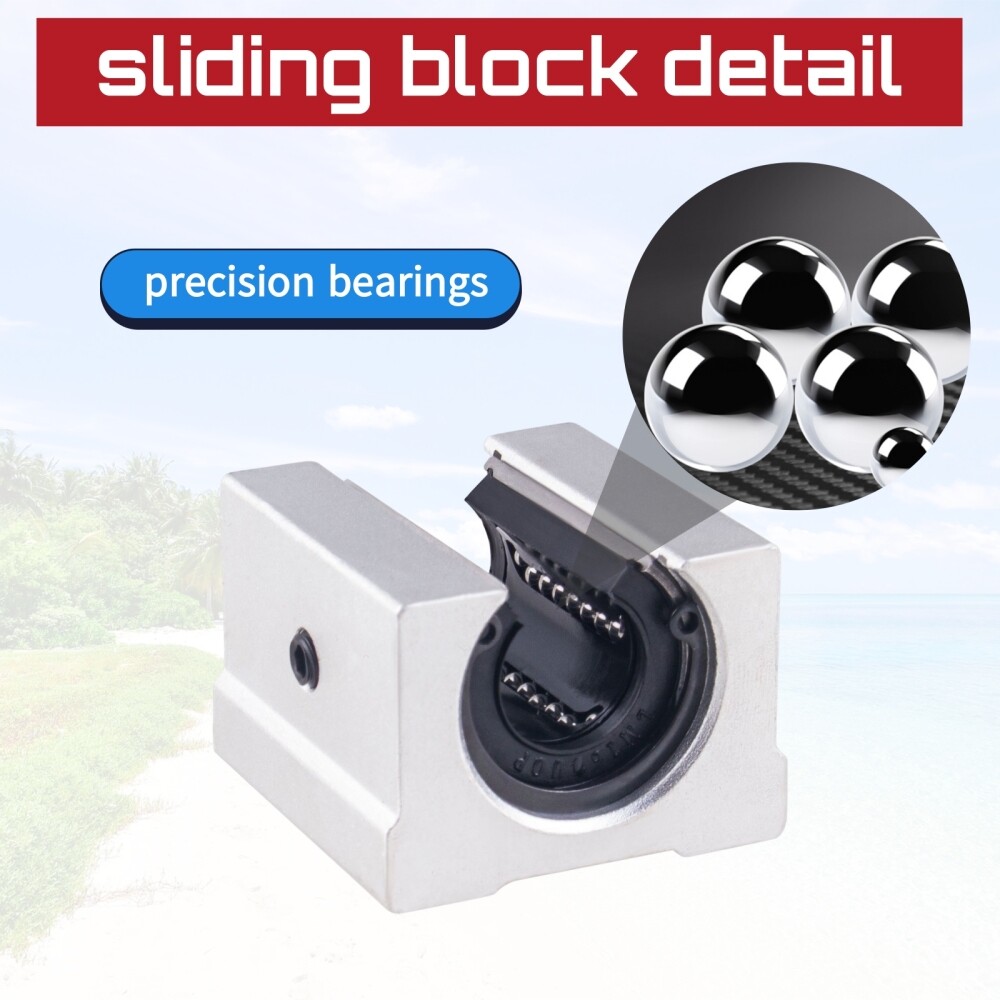 SBR12/16/20/25 Linear Guide Rail L200~2200mm+SBR12/16/20/25UU Bearing Blocks CNC