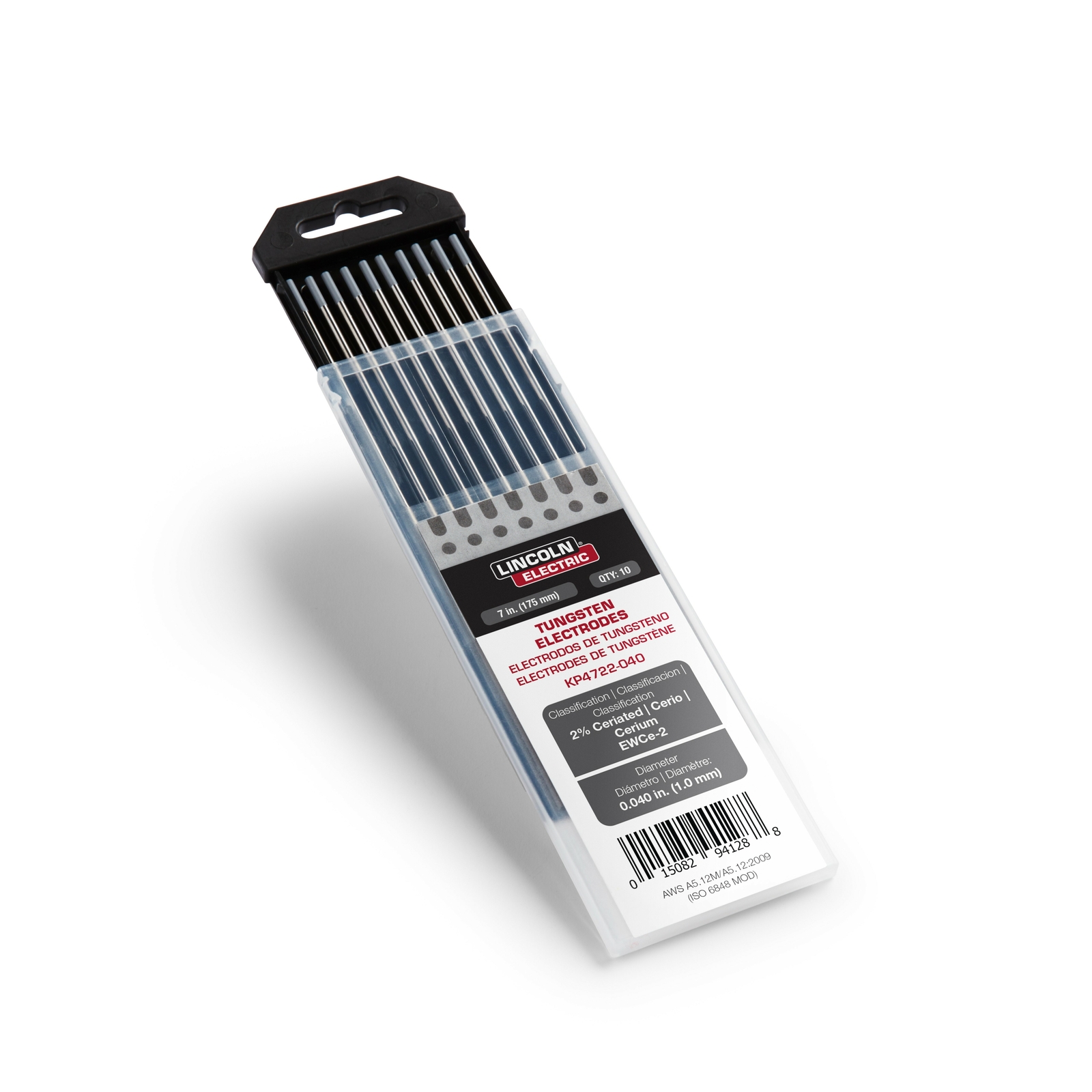 Lincoln 2% Lanthanated Premium .040 Tungsten Electrodes 10 Pack – KP4721-040