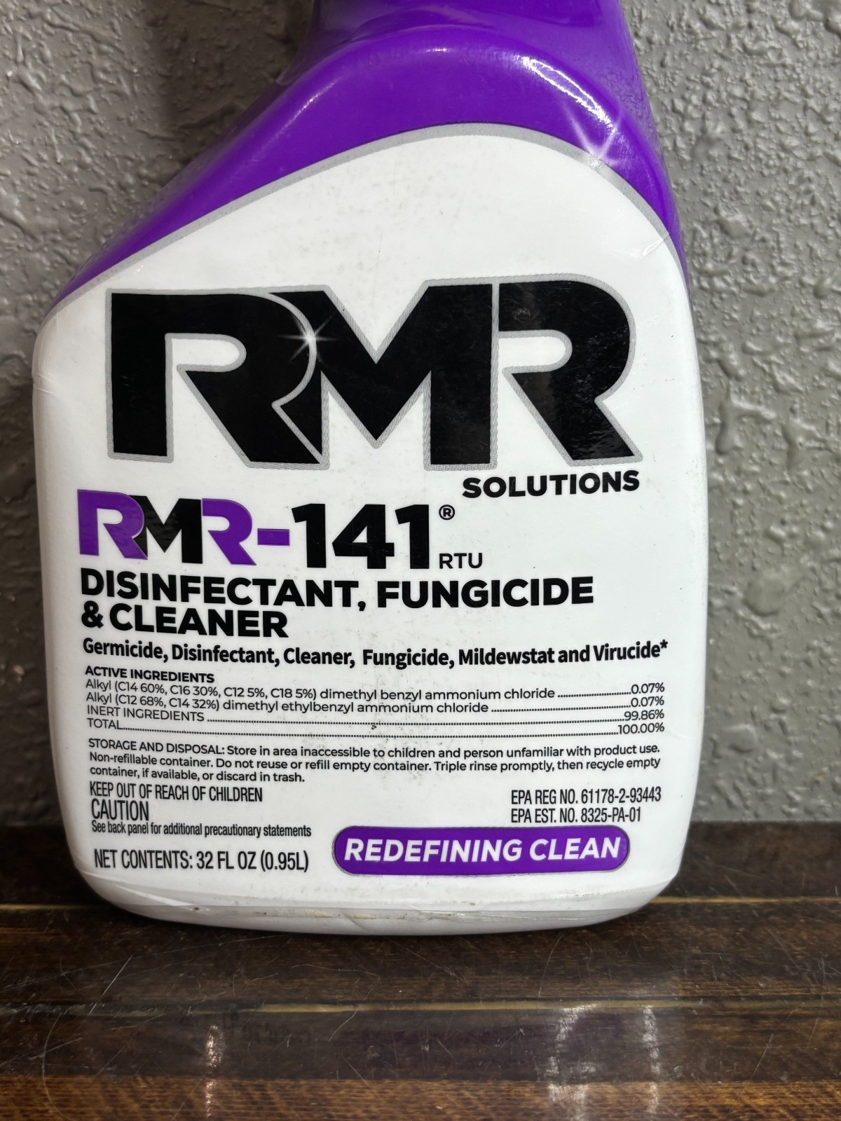 RMR-141 Solutions Disinfectant Fungicide & Cleaner Ready To Use 32oz 2 pk