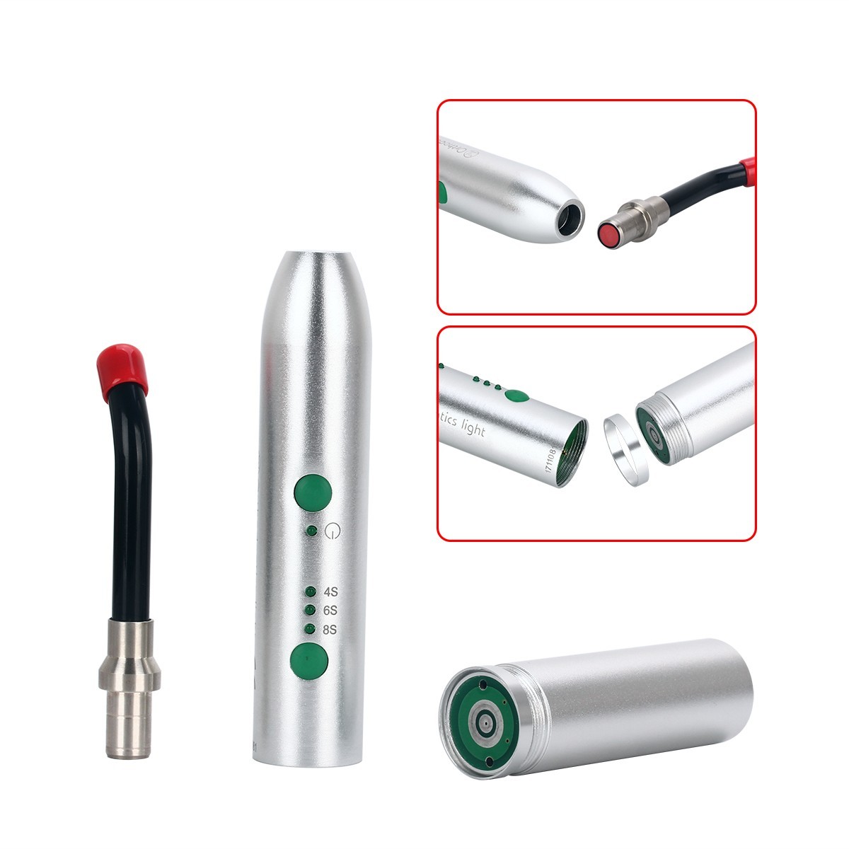 1-10 Dental LED Curing Light Lamp 2000mw High Power Blue Light Ortho Bracket Use