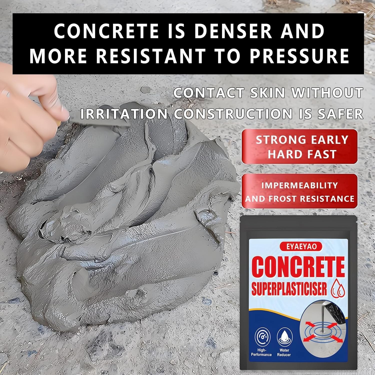 8 Ounces High-Performance Concrete Super Plasticizer for Ultimate Durability