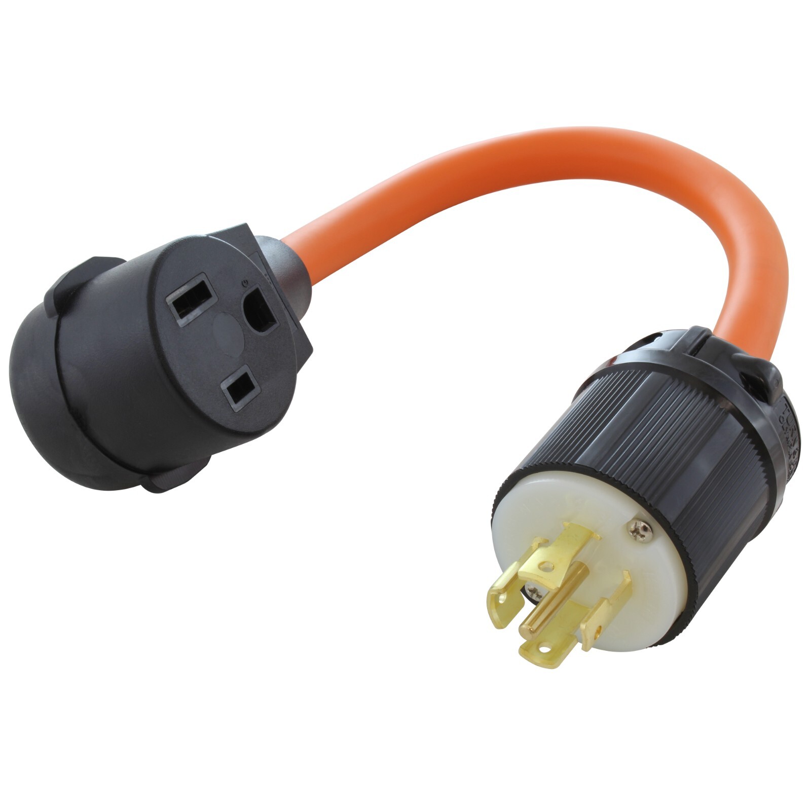1.5FT L21-30P 30A 3-Phase 120/208V Locking Plug to 6-50 Welder Connector
