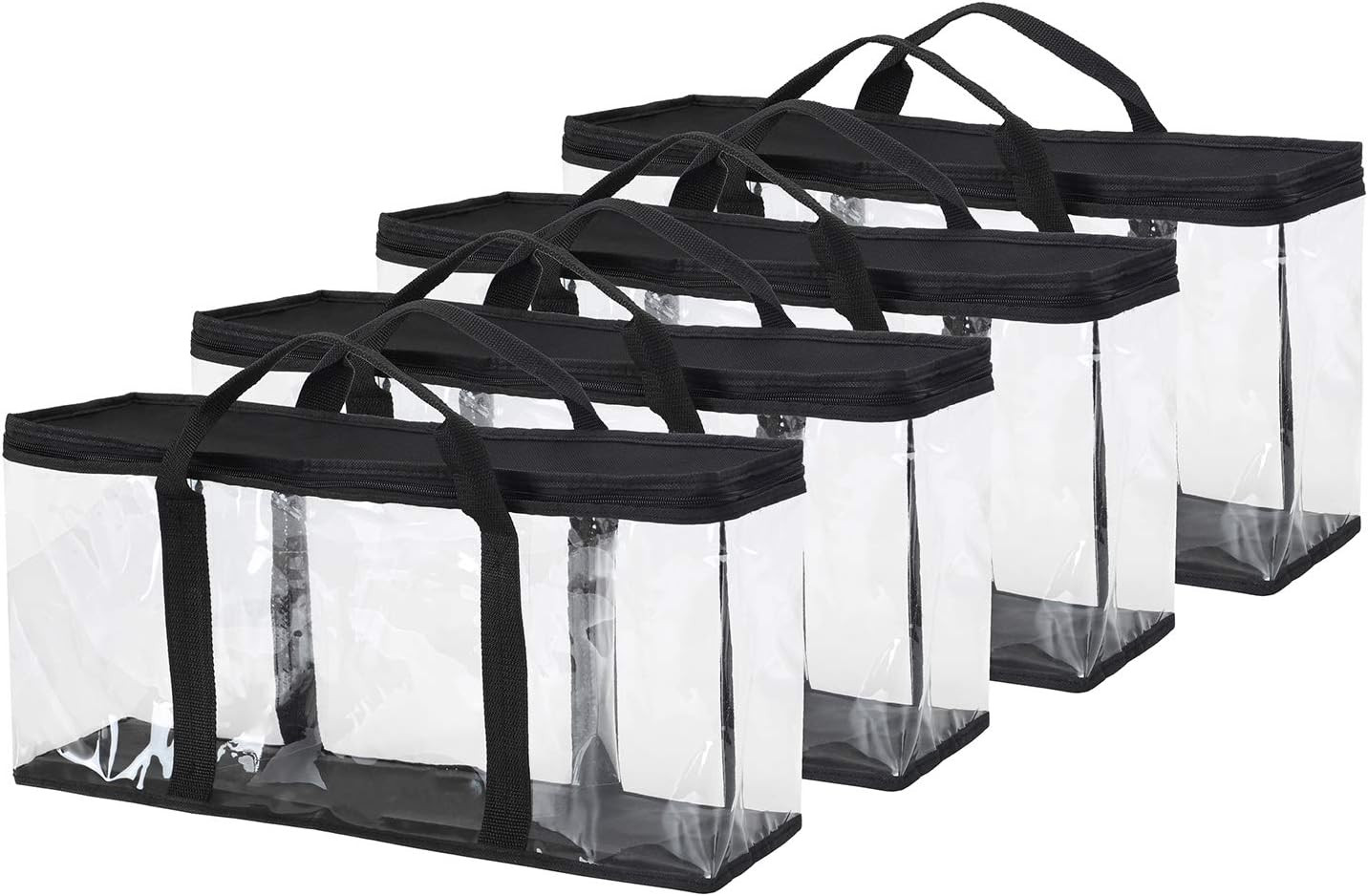4-Pack VHS Storage Bags for Up to 60 Large Tapes (15 per Bag)