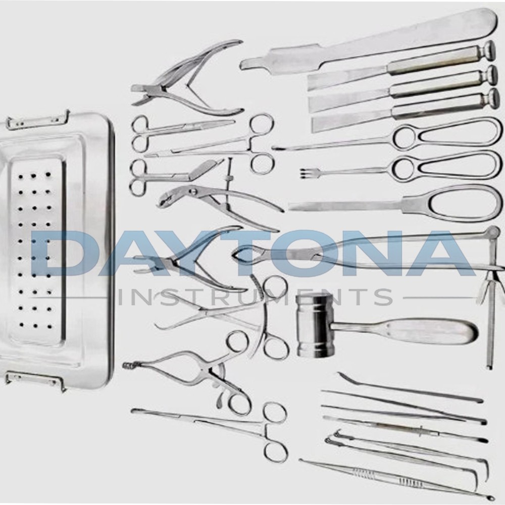 Basic Orthopedic Surgery Set of 25 Pcs Surgical Instruments With Box