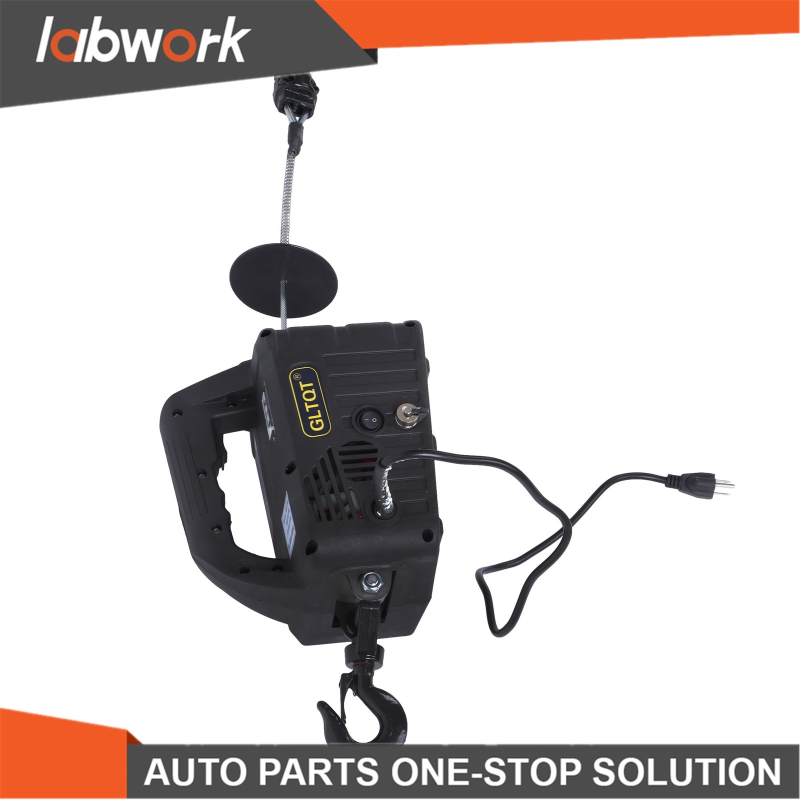 Labwork 2in1 Portable Electric Hoist Winch 1100lbs With Wireless Remote Control
