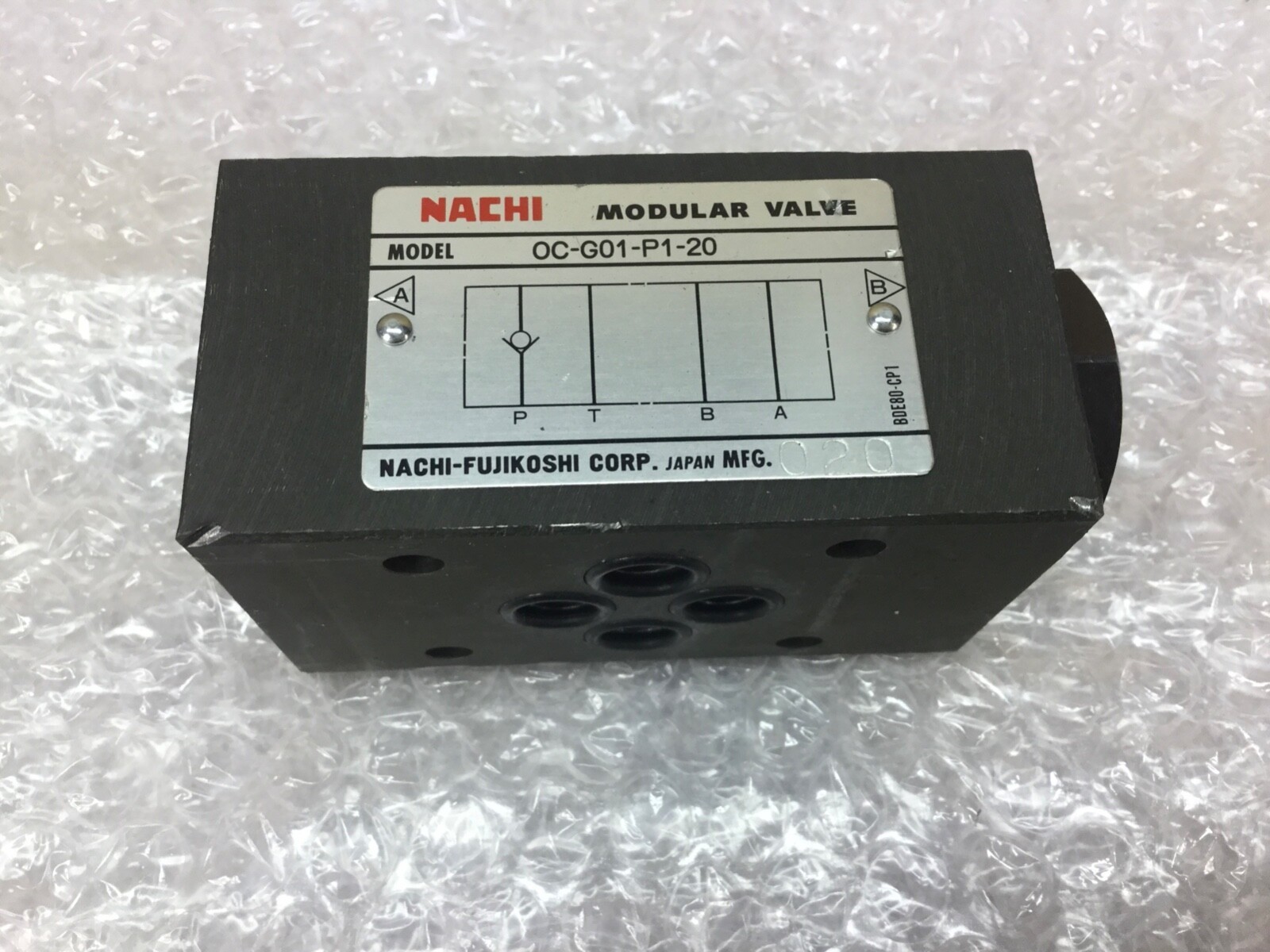 Nachi Model Number # OC-G01-P1-20 1/8″ Modular Check Valve 3675 PSI