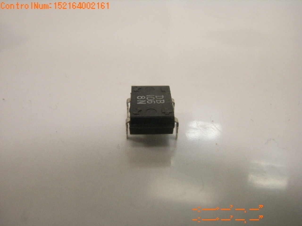 DB106 1 A, 800 V, SILICON, BRIDGE RECTIFIER DIODE – Clipped leads ( 50 pcs
