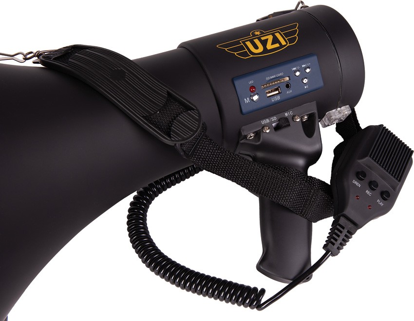 Uzi Megaphone with Siren 5.0 oz