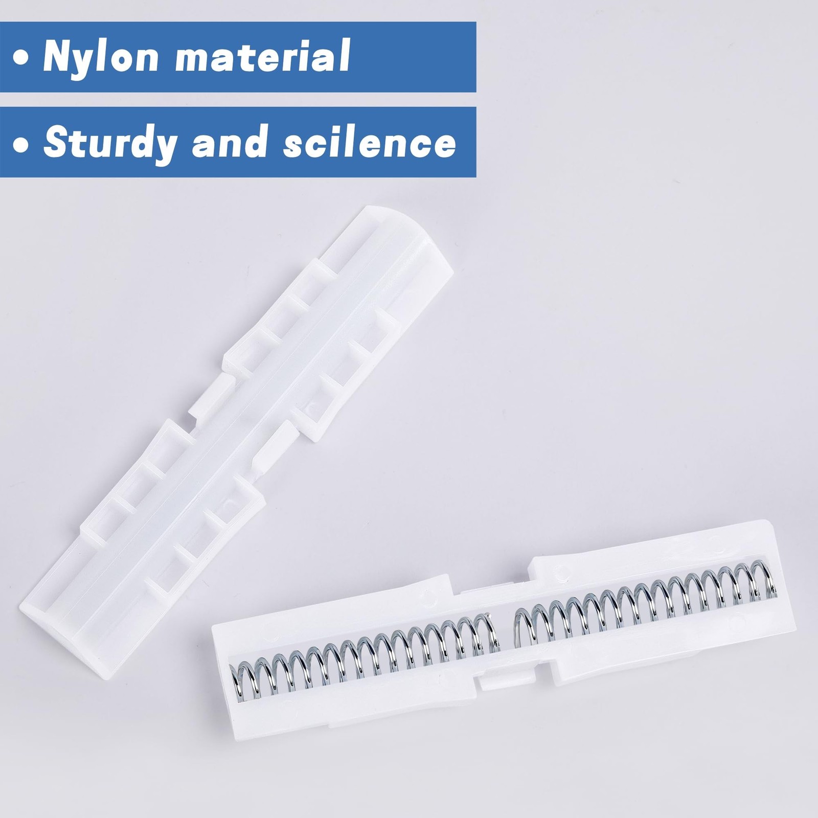 6 Pcs Bi-Fold Door Slide Guide,ABS Bifold Door Spring Slide Rail,White Bifold…