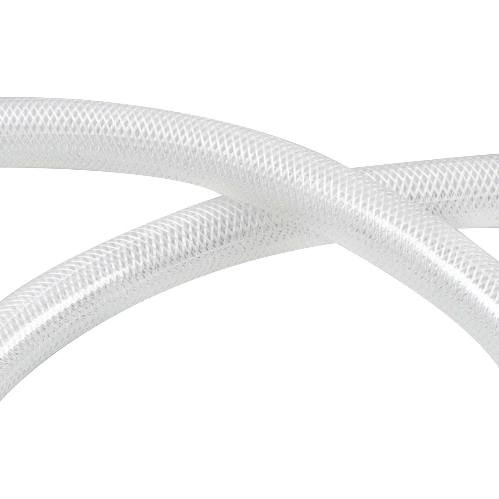 1″ ID x 1 1/4″ OD 10 Ft PVC Tube Braided Reinforced Tubing Flexible Hose Pipe