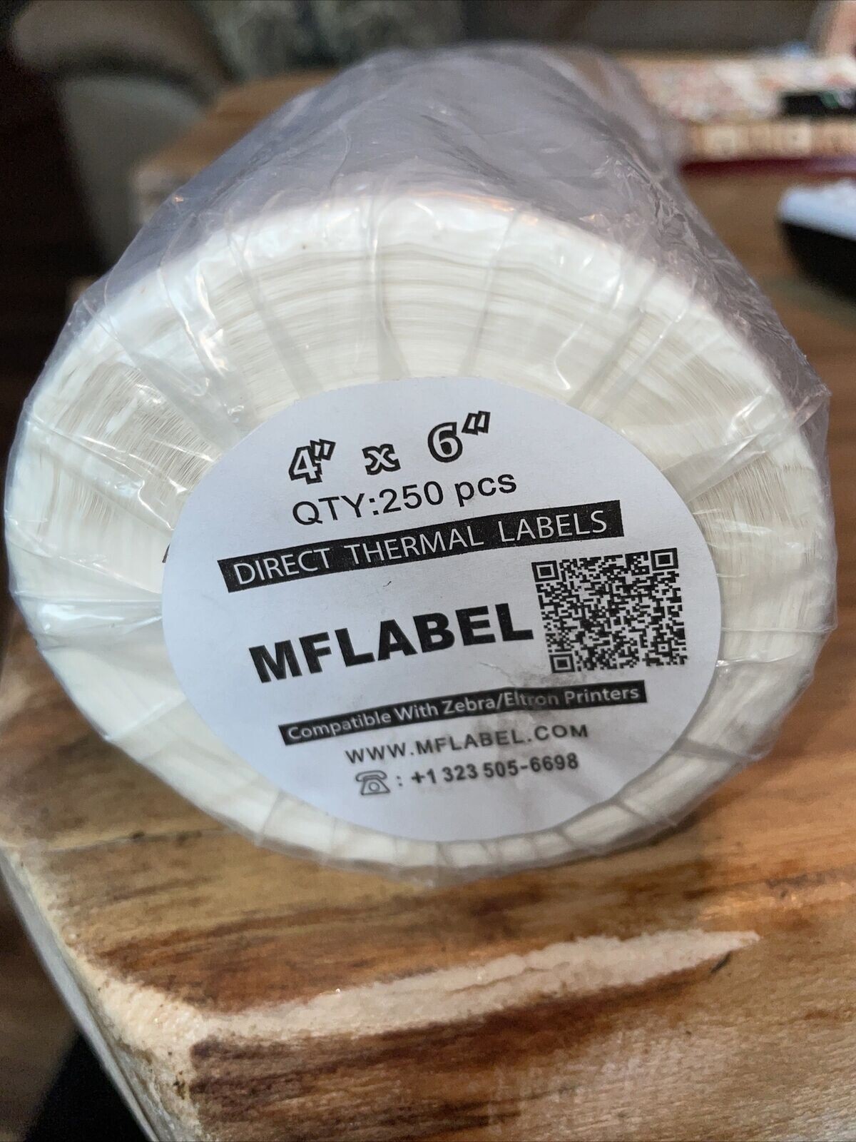 EACH MFLABEL 4” X 6” Direct Thermal Labels (250 PCs)(Y8)