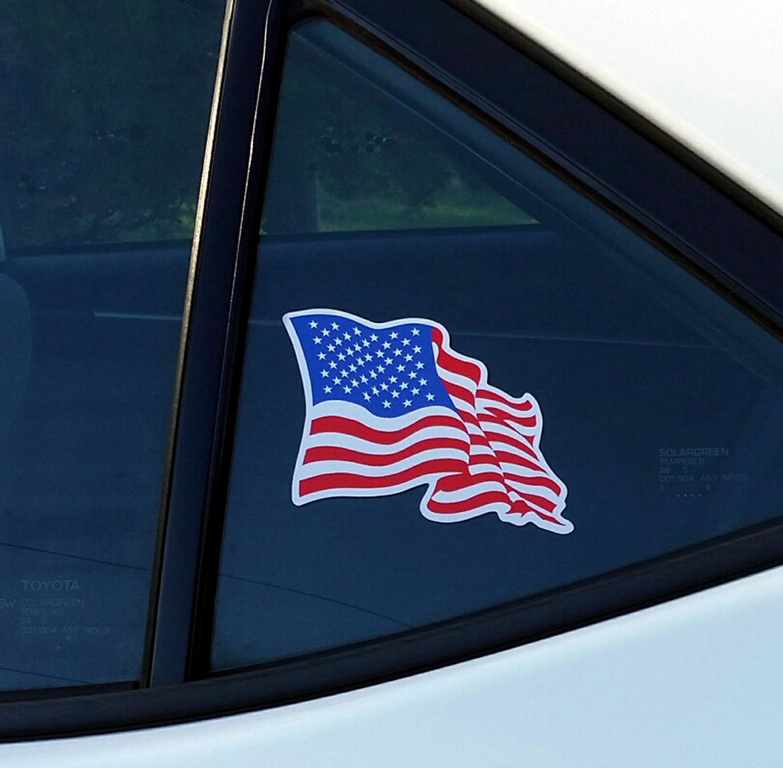 2 John Deere Classic 4 Leg Deer 5.75″ x 4.5″ Vinyl Decal Sticker & US Flag