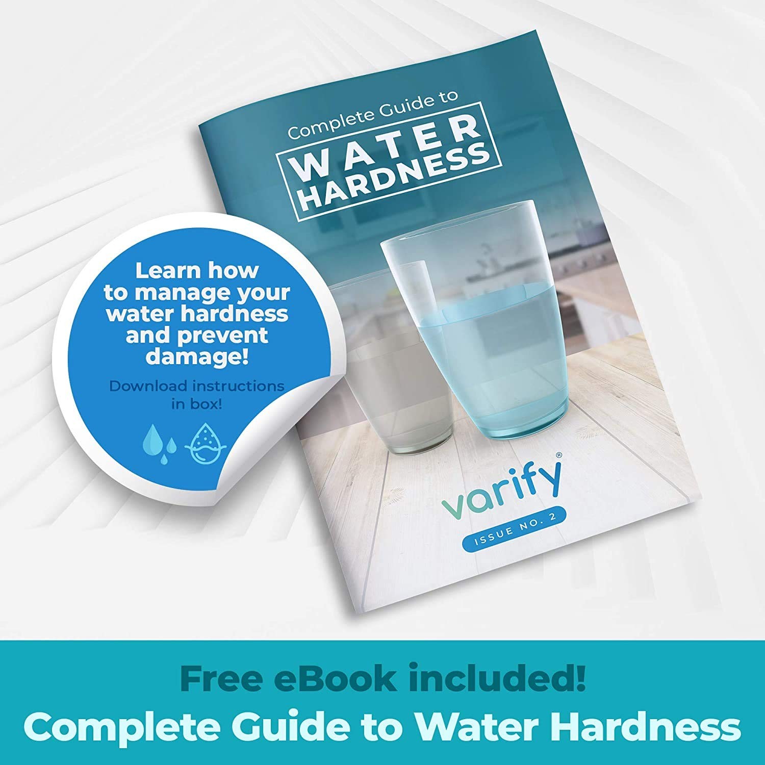 Varify Water Hardness Test Kit – Water Testing Kit for Home, Drinking, Well,