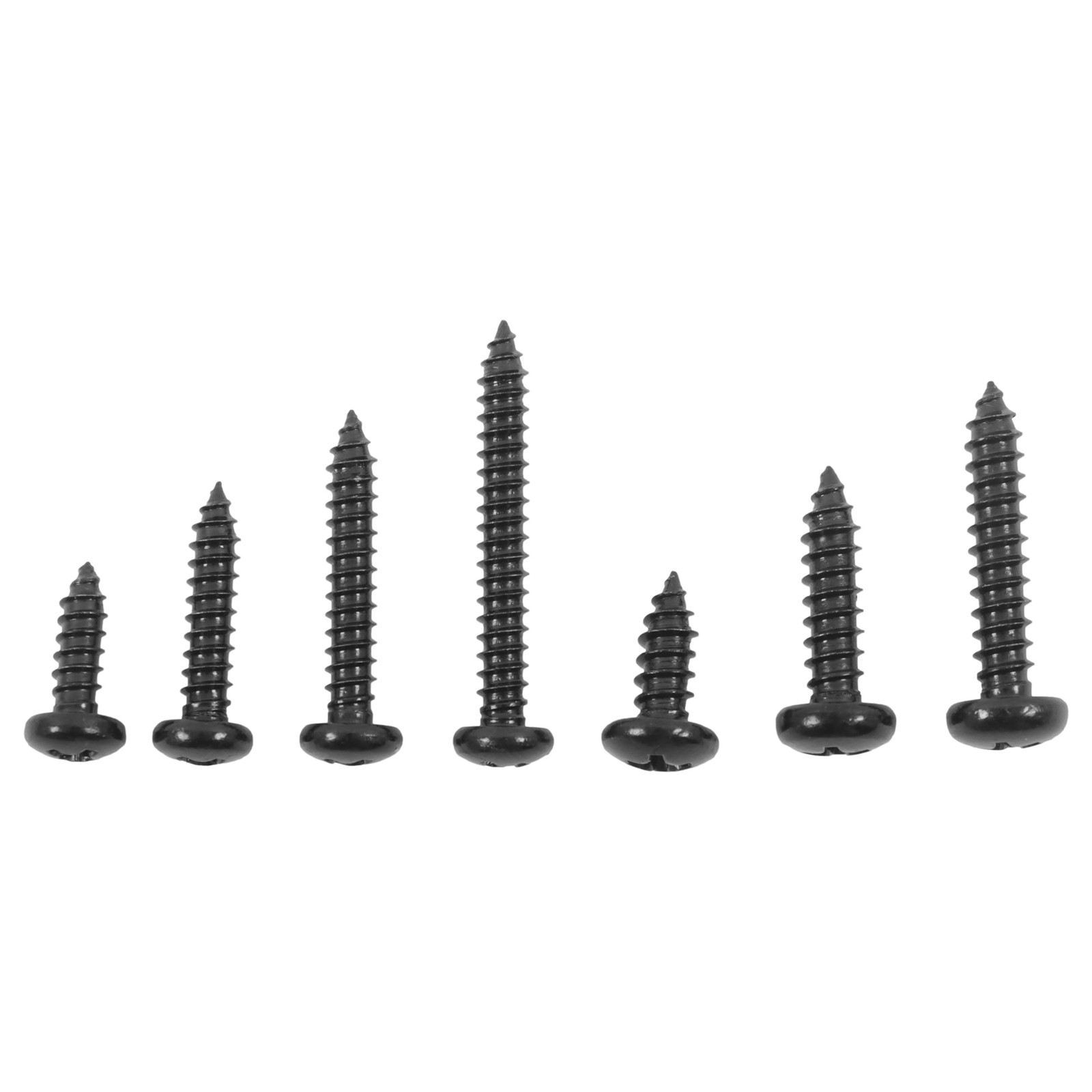 550Pcs 304 Stainless Steel Black Wood Screws, Phillips Pan Head Assortment Kit