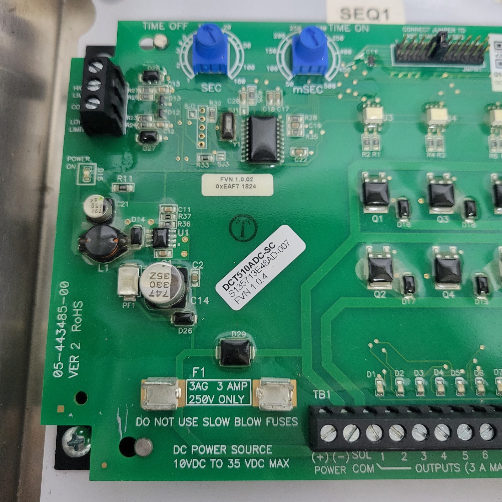 Dwyer DCT510ADC-SC Timer Control w/Saginaw SCE-1008CHNFSS Enclosure Assy (R32)