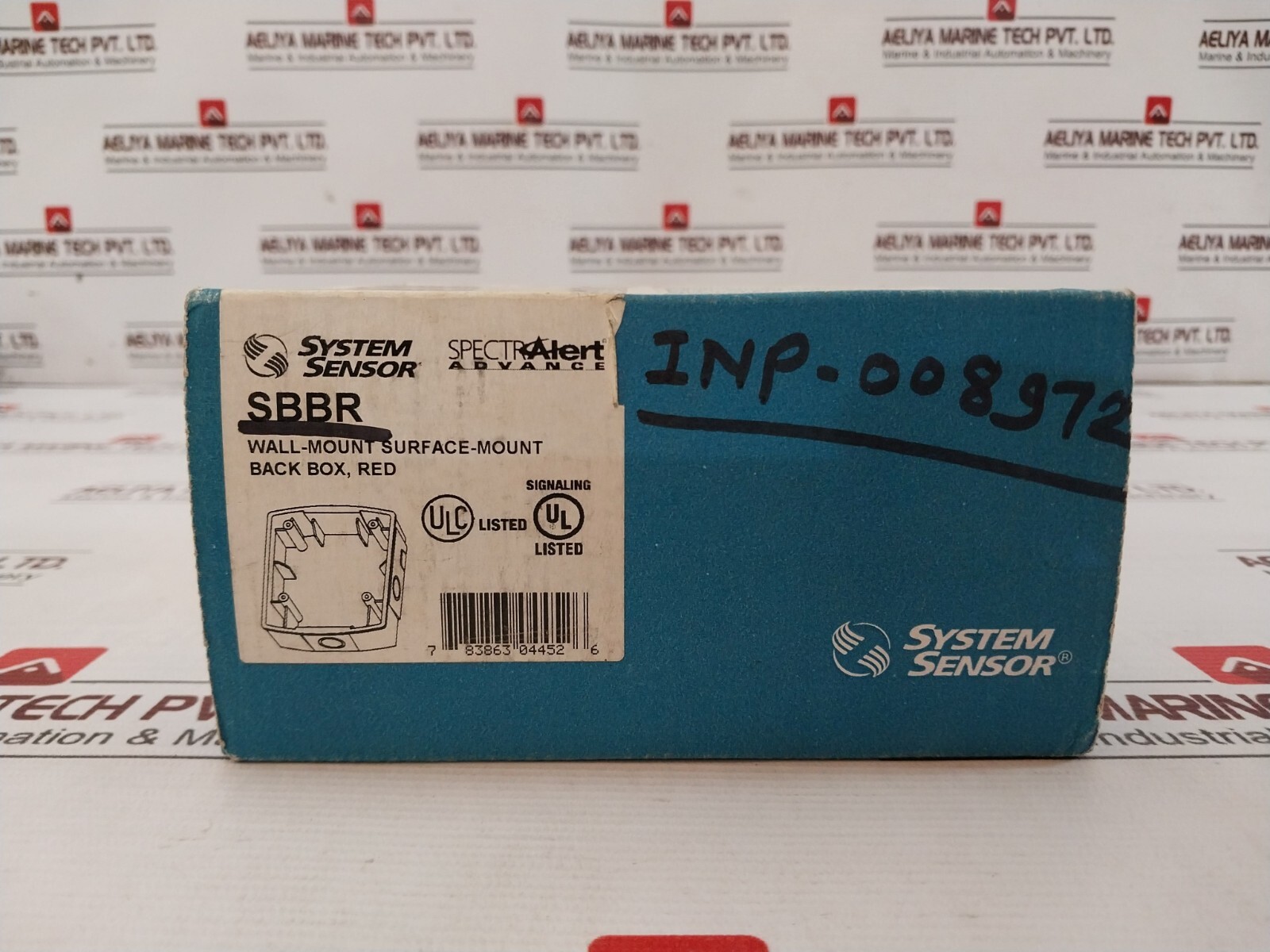 System Sensor SBBR Wall-Mount Surface-Mount Back Box, Red