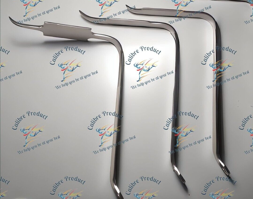 Set of 3 Bent Hohmann Knee Retractors Orthopedic Surgical Instruments Handle 7»