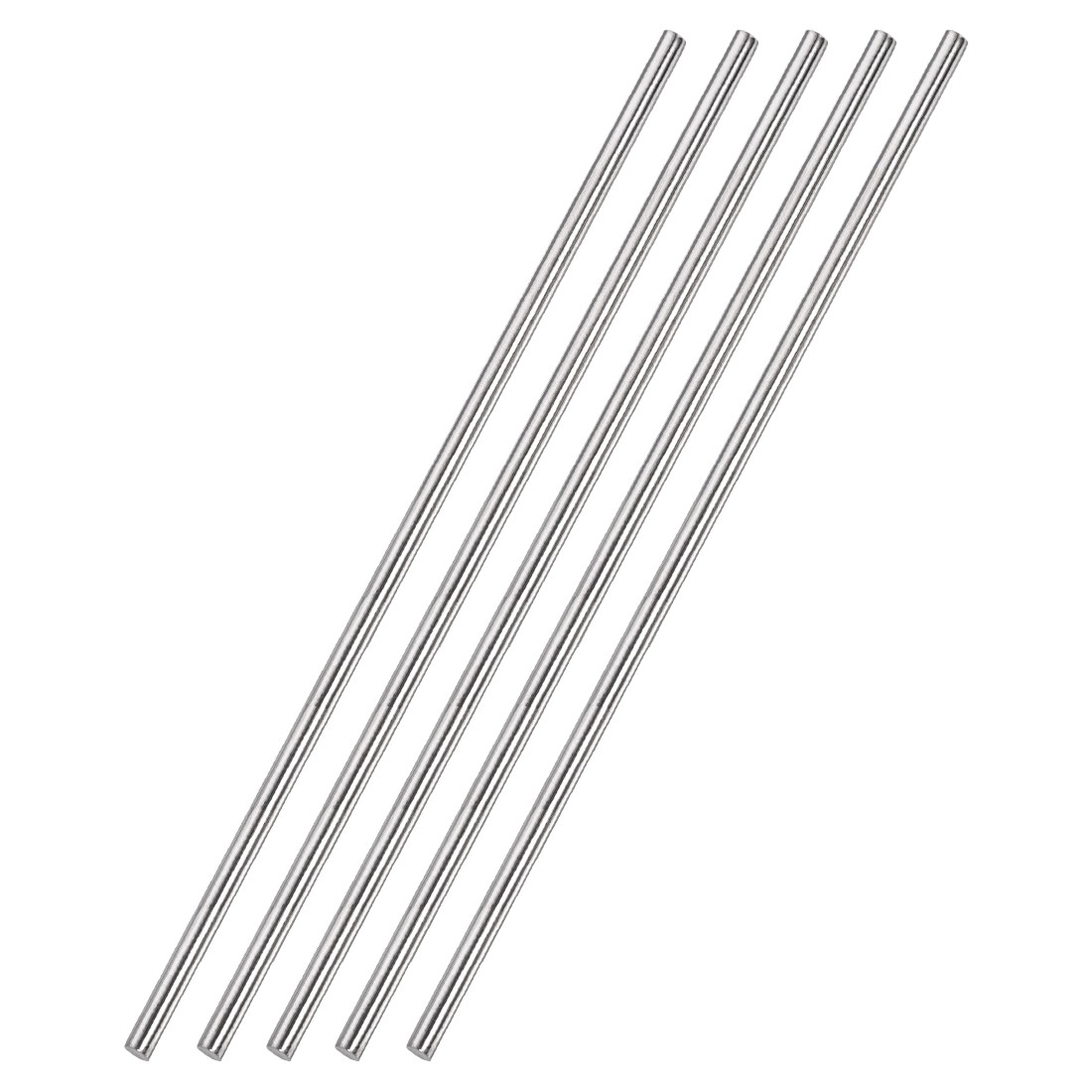 pack of 5 4mm x 300mm 304 Stainless Steel Solid Round Rod