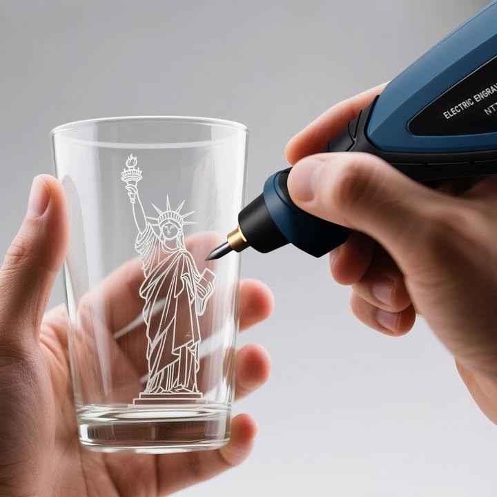 Engraver Pen, 25W 6 Speed Engraving Pen for Metal, Wood, Glass and Plastic, Hand