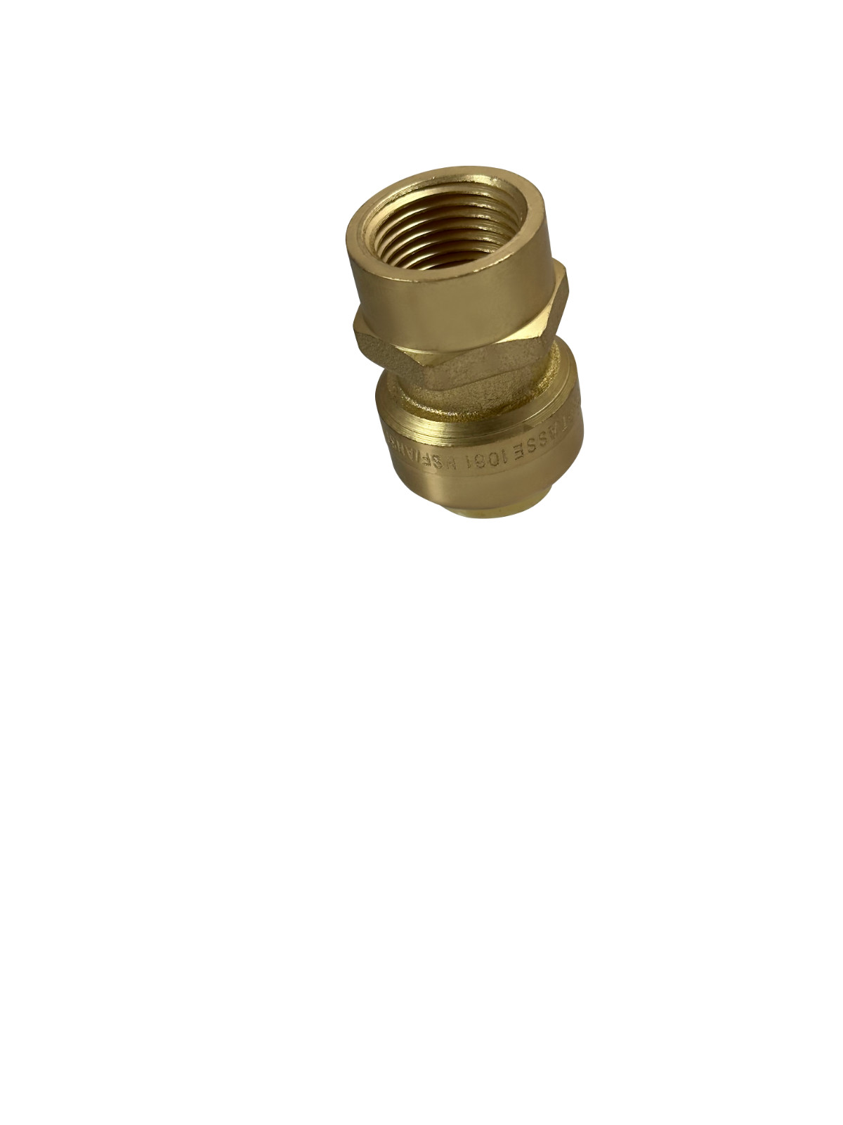 10 Pcs XFITTING 3/8″ Push FIt x 3/8″ Female NPT Adapter, Lead Free Brass